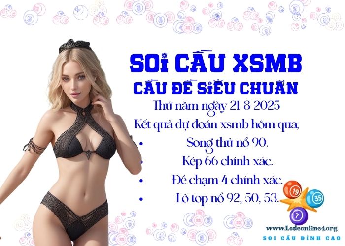Soi cau xsmb 21-8-2025