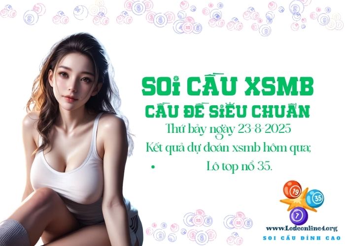 Soi cau xsmb 23-8-2025